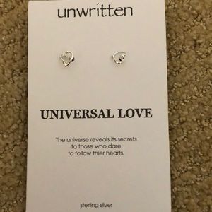 Unwritten sterling silver never worn earrings